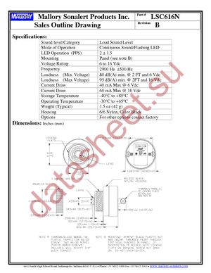 LSC616N datasheet  